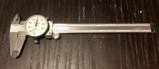 Vintage Mitutoyo 505 - 637 6 " Stainless Dial Caliper Pre - Owned