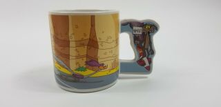 Road Runner Wile E Coyote Vintage 1988 Ceramic Mug Cup