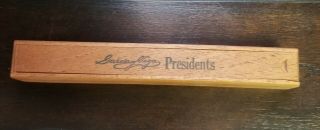 Rare Vintage 9 " Single Garcia Y Vega Presidents Wooden Cigar Box