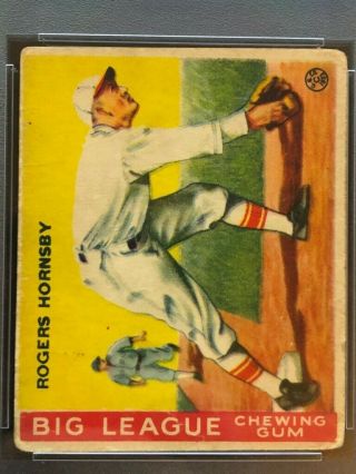 1933 Goudey Baseball 119 Rogers Hornsby Psa 1.  5 Fair