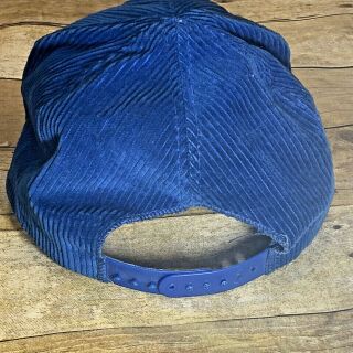 York Giants Corduroy Snapback Hat Made in USA Vintage 1990 ' s 3
