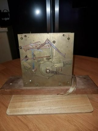 Antique Long - Case Clock Brass Movement For Restoration
