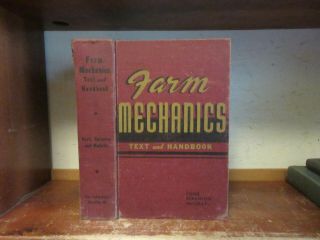 Old Farm Mechanics Book Machinery Shop Metal Work Welding Forge Tools Tractor,