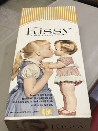 Vintage Kissy Doll By Ideal Toy Corp K22 Still Kisses Box