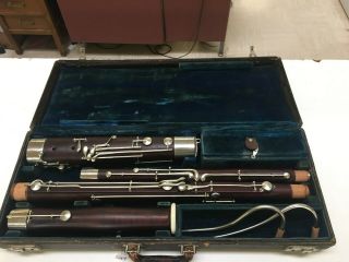 Antique Heckel Bassoon,  Pre - 1900,  Pads,  Decoration? Orig Music Group?