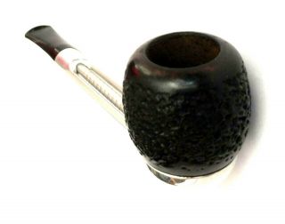 Very Cool Vintage Metal & Briar Falcon An3 Straight Rusticated Estate Pipe
