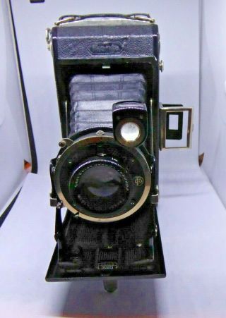 Vintage Zeiss Ikon 520/15 Folding Film Camera With Carl Zeiss Jena Tessar Lens