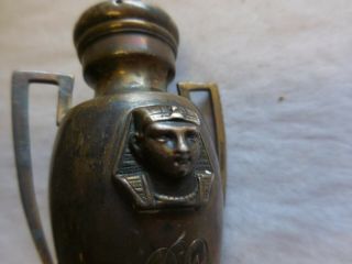WOOD & HUGHES AMERICAN COIN SILVER EGYPTIAN PHARAOH PEPPER CASTER 2