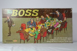 Vintage 1972 " The Boss " Board Game By Ideal Complete Children - Adult Family Fun