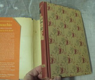 Vtg ADVENTURES OF PINOCCHIO Carlo Collodi 1946 Illustrated Junior Library HC 3
