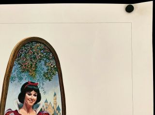 Vintage 1987 Disneyland SNOW WHITE and the SEVEN DWARFS Poster Cast Members 3