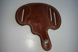 Vintage Roy S Pancake Brown Leather Holster Hand Gun