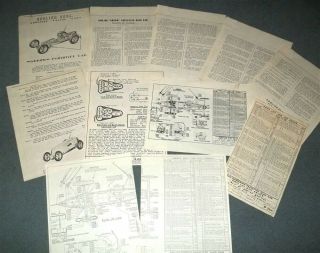 Vintage Dooling Arrow Tether Race Car Literature