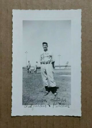 Norman Shope,  York White Roses Baseball Player,  York,  Pa. ,  Vintage Photo,  Sept.  1943