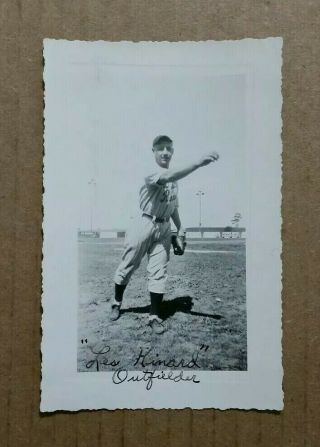 Lester Kinard,  York White Roses Baseball Player,  York,  Pa. ,  Vintage Photo,  Sept.  1943