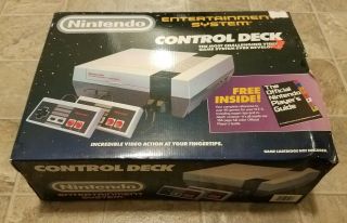 Vintage Nintendo 1987 Nes Control Deck Box Only No Console Or Styrofoam