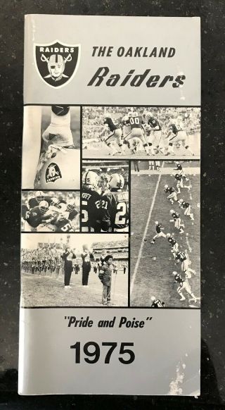 1975 Oakland Raiders Media Guide