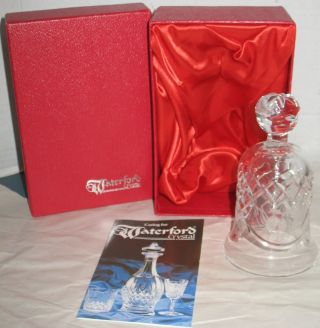 Vintage 1985 Signed Waterford Crystal Christmas Bell