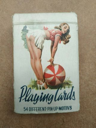 Vintage Pin - Up Playing Cards 1950s - 999 Foreign - Full