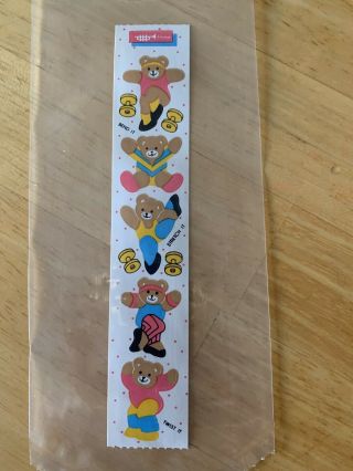Rare Vintage Stickers - Cardesign - Toots Aerobic Bears Dated 1984