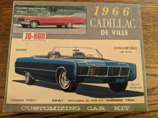 Vintage Jo - Han 1966 Cadillac De Ville Convertible,  1/25 Scale,  Box