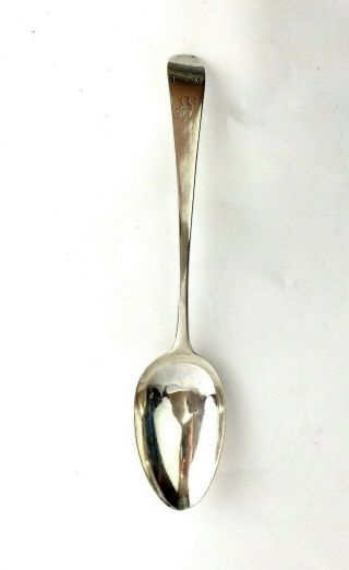 Hester Bateman Serving Spoon Solid Sterling Silver London 1784
