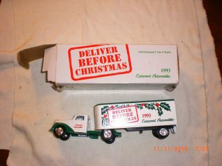 Vintage Diecast Eastwood Deliver Before Christmas Tractor Trailer Truck