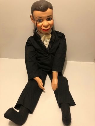 Vintage Ventriloquist Doll - Charlie Mccarthy.  1977 Juro Novel Toy,  Puppet.