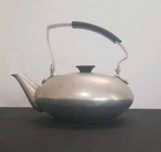 Cool Vintage Retro Aluminum Mid Century Mod Tiny Tea Pot