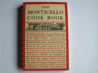 The Monticello Cook Book Vintage 1972 Spiral Bound