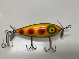 Vintage South Bend Surf Oreno Fishing Lure Pressed Eye Spotted Color Musky