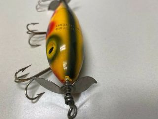 Vintage South Bend Surf Oreno Fishing Lure Pressed Eye Spotted Color Musky 2