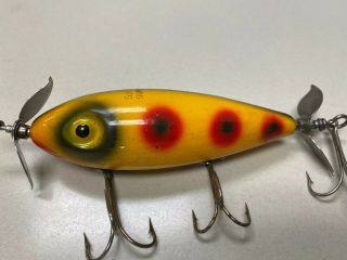 Vintage South Bend Surf Oreno Fishing Lure Pressed Eye Spotted Color Musky 3