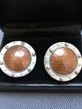Liberty & Co Arts&crafts Pewter/copper Earrings