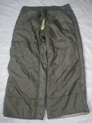 M - 1951 Arctic Field Trouser Pants Liner Size Small Vintage Korean War Army