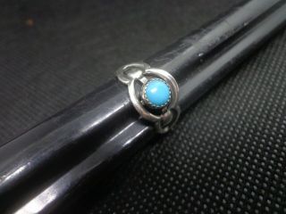 Vintage Sterling Silver 925 Navajo Turquoise Ring Size 5