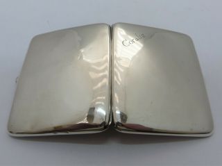 1907 LONDON - SOLID SILVER - SAMPSON MORDAN - CIGARETTE CASE - 88.  4 grams 3