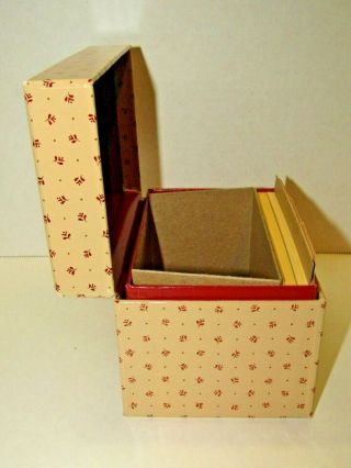 Vintage Avon Country Christmas Recipe Box With Better Homes & Gardens Cards 3