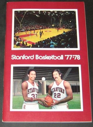 Stanford Basketball 1977 - 1978 Media / Press Guide
