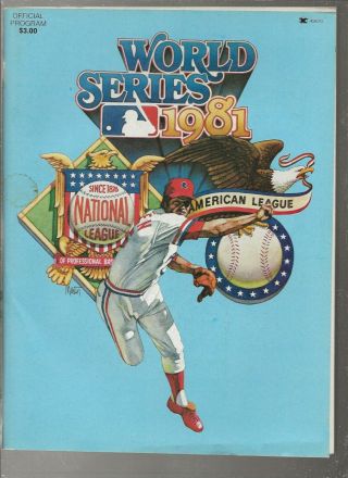 1981 World Series Program - Los Angeles Dodgers Vs York Yankees