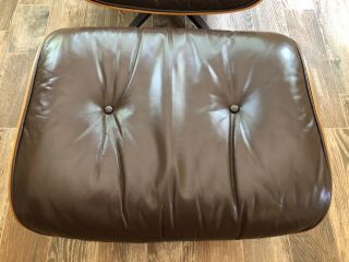 Herman Miller Vintage Eames Lounge Chair 670 671 Brown Leather Authentic 3