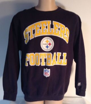 Vintage 1996 Pittsburgh Steelers Sweater Starter Men 