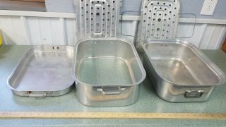 Vintage Wear - Ever 5 - Piece Aluminum Large Roasting Pan With Lid & More