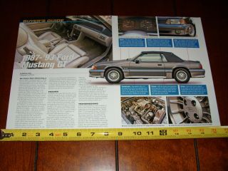 1987 1988 1989 1990 1991 1992 1993 Ford Mustang Gt 2007 Article