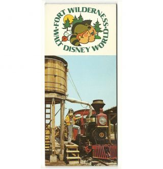 Wdw Walt Disney World Vintage Postcard Booklet Fort Wilderness 8 Cards C1970