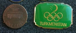 Rare Turkmenistan Noc Olympic Committee Pin 1