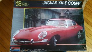 Vintage Jaguar Xk - E Coupe 1:8 Model Kit 1987