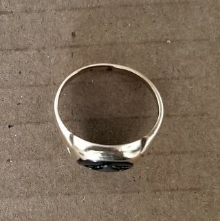 Mens Antique Vtg 10K GOLD Masonic Freemason Ring 4.  8 Grams Wear or Scrap 3