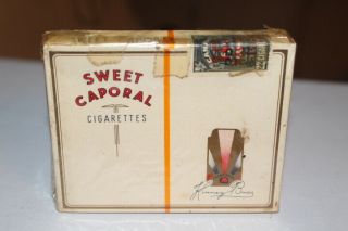 Vintage Sweet Caporal Cigarette Pack Package Tobacco Sign Empty Display Only