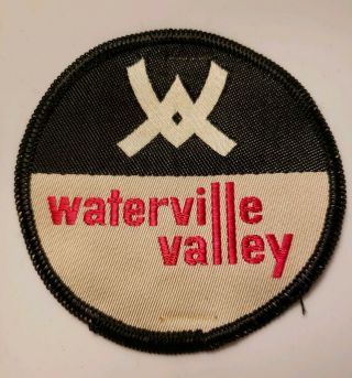 Vintage Waterville Valley Embroidered Cloth Ski Patch Hampshire Skiing